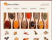 Tablet Screenshot of garlicandspice.com